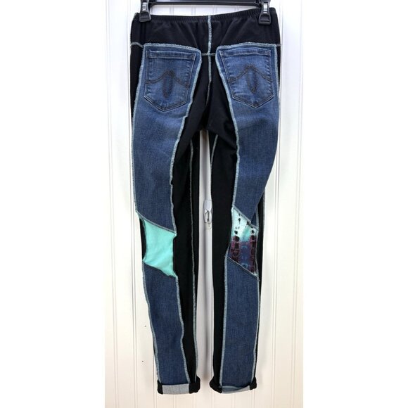 Styles Ever After Kim Styles Designer Jeans Handcrafted Patchwork  XXS 0-4 NEW - Picture 5 of 8